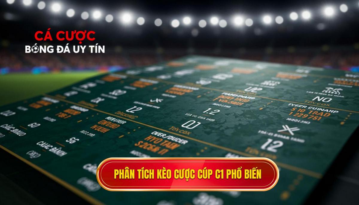 II. Phân Tích Các Loại Kèo Cá Cược Cúp C1 Châu Âu Phổ Biến