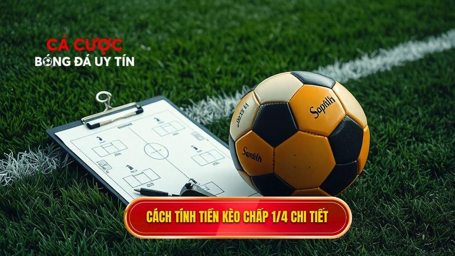 Cách tính tiền thắng thua khi chơi Kèo chấp 1/4 (0.25)