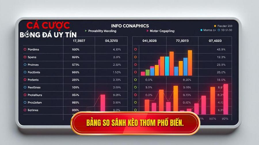 Bảng so sánh các loại kèo phổ biến và khả năng xuất hiện kèo thơm