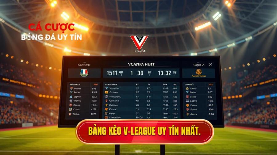 Bảng kèo V-League mới nhất