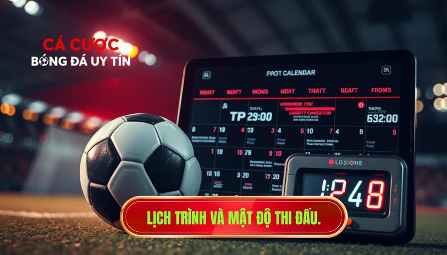3. Lịch trình và mật độ thi đấu.