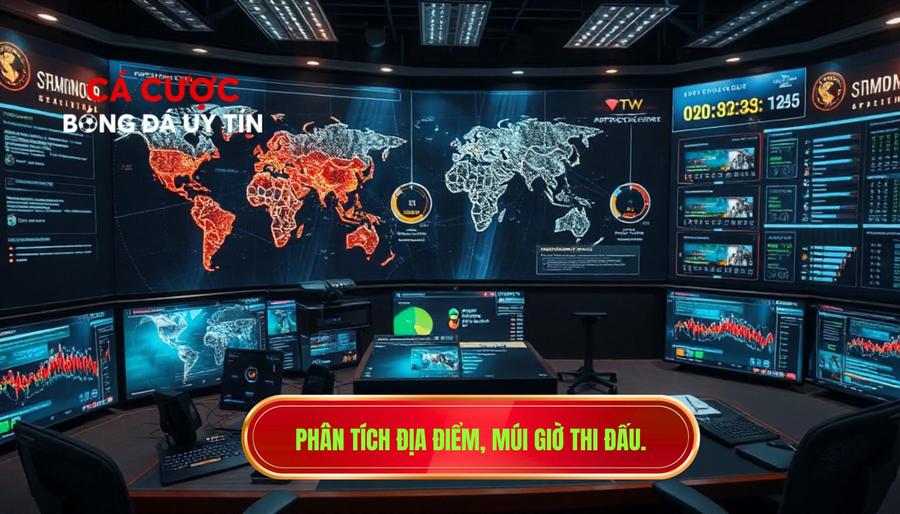 3. Phân tích địa điểm, múi giờ thi đấu.